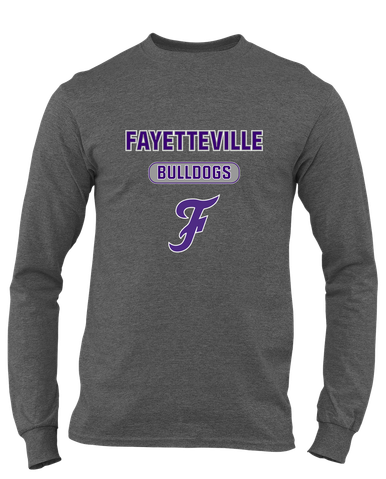 Fayetteville Bulldogs Script F Mascot #3 Men's Premium LS T-Shirt