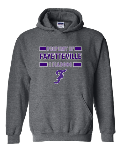 Fayetteville Bulldogs Script F Property Of Men's Hoodie