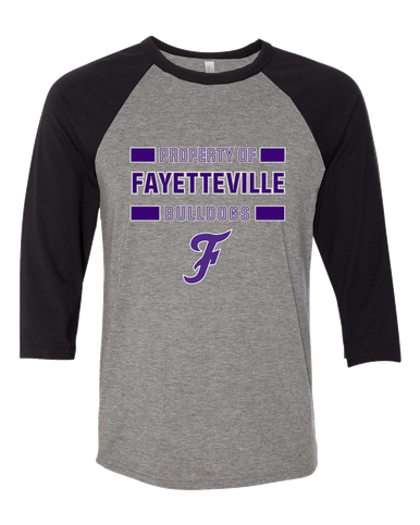 Fayetteville Bulldogs Script F Property Of Men's Baseball T-Shirt