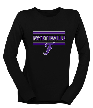 Fayetteville Bulldogs Script F Mascot #4 Women's Premium LS T-Shirt