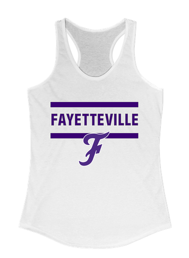 Fayetteville Bulldogs Script F Mascot #4 Women's Tank Top