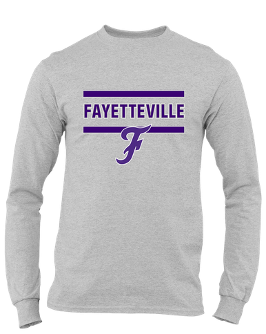 Fayetteville Bulldogs Script F Mascot #4 Men's LS T-Shirt