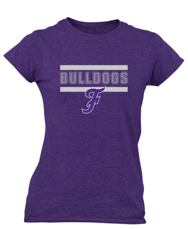 Fayetteville Bulldogs Script F Mascot #5 Women's Premium SS T-Shirt