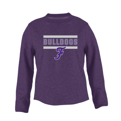 Fayetteville Bulldogs Script F Mascot #5 Women's Sweatshirt