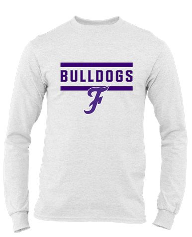 Fayetteville Bulldogs Script F Mascot #5 Men's LS T-Shirt