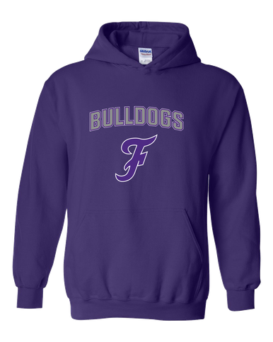 Fayetteville Bulldogs Script F Mascot #6 Men's Hoodie