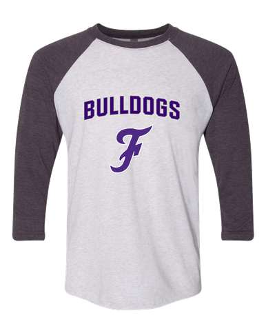 Fayetteville Bulldogs Script F Mascot #6 Men's Baseball T-Shirt