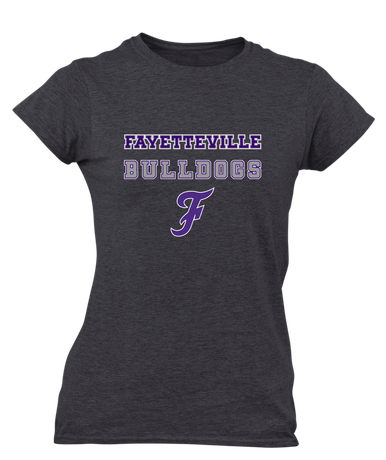 Fayetteville Bulldogs Script F Spirit Women's SS T-Shirt