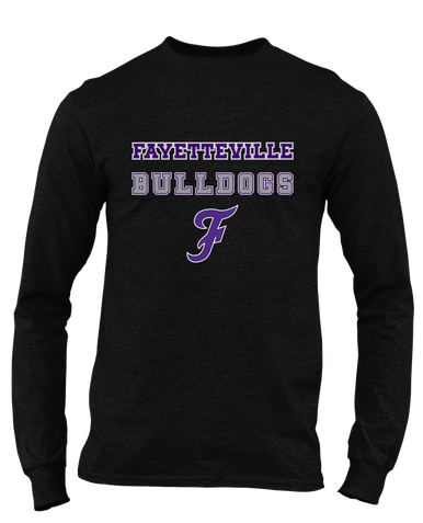 Fayetteville Bulldogs Script F Spirit Men's LS T-Shirt