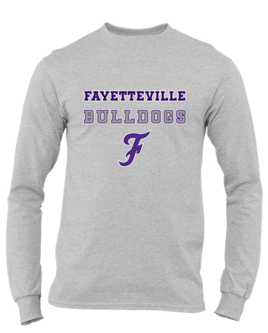 Fayetteville Bulldogs Script F Spirit Men's Premium LS T-Shirt