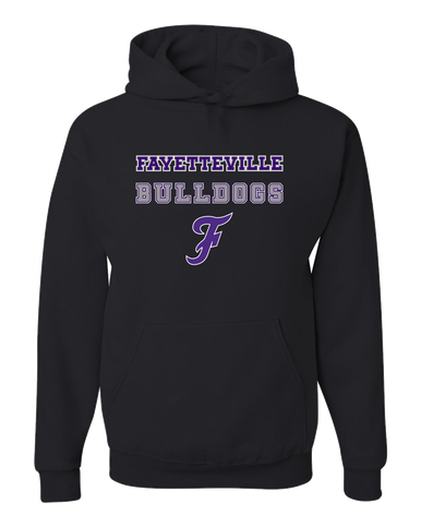 Fayetteville Bulldogs Script F Spirit Men's Premium Hoodie