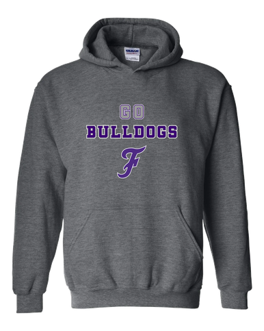 Fayetteville Bulldogs Script F Go Team Men's Hoodie