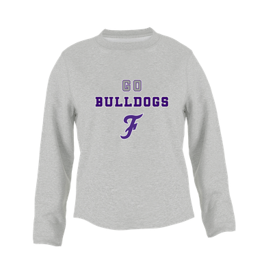 Fayetteville Bulldogs Script F Go Team Women's Sweatshirt