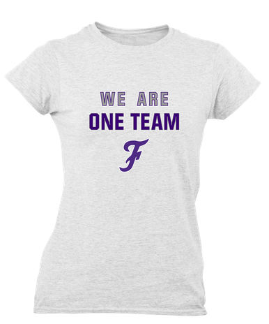 Fayetteville Bulldogs Script F We Are One Team Women's Premium SS T-Shirt