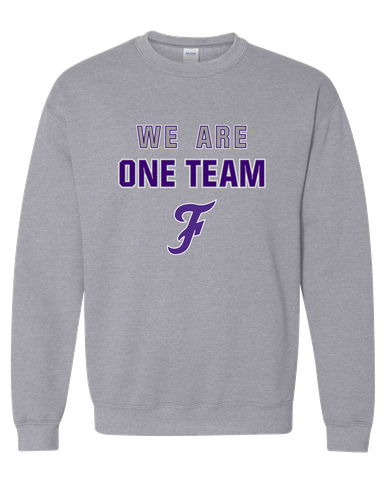 Fayetteville Bulldogs Script F We Are One Team Men's Sweatshirt