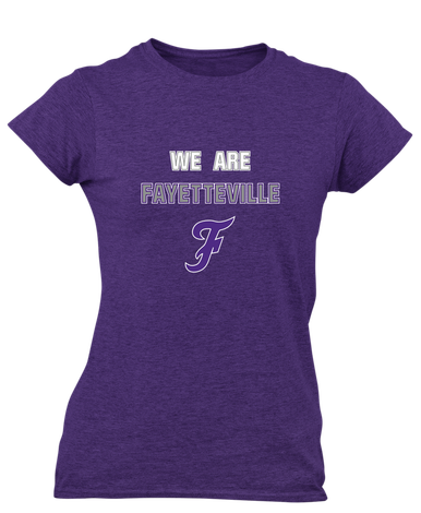 Fayetteville Bulldogs Script F We Are Women's Premium SS T-Shirt