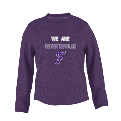 Fayetteville Bulldogs Script F We Are Women's Sweatshirt