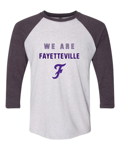 Fayetteville Bulldogs Script F We Are Men's Baseball T-Shirt