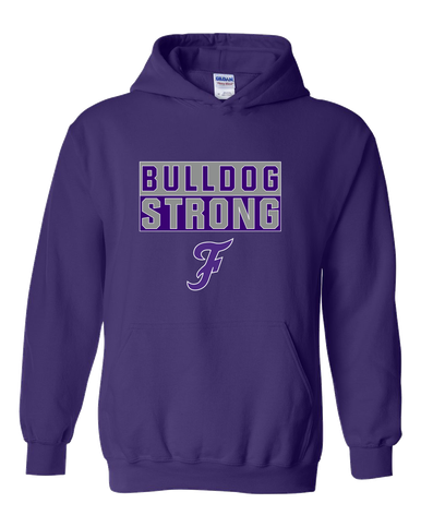 Fayetteville Bulldogs Script F Strong #1 Men's Hoodie