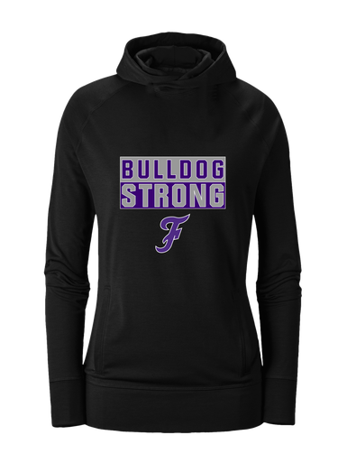 Fayetteville Bulldogs Script F Strong #1 Women's Hoodie