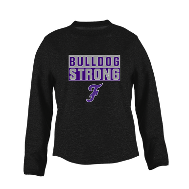 Fayetteville Bulldogs Script F Strong #1 Women's Sweatshirt