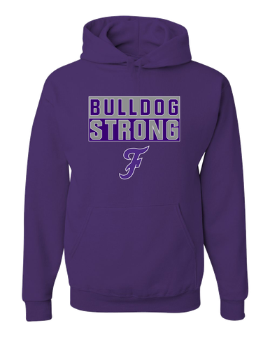 Fayetteville Bulldogs Script F Strong #1 Men's Premium Hoodie