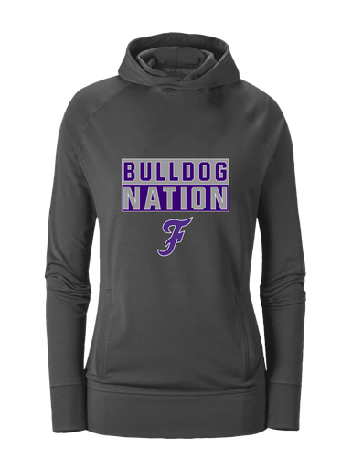 Fayetteville Bulldogs Script F Nation #1 Women's Hoodie