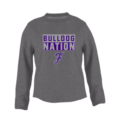 Fayetteville Bulldogs Script F Nation #1 Women's Sweatshirt