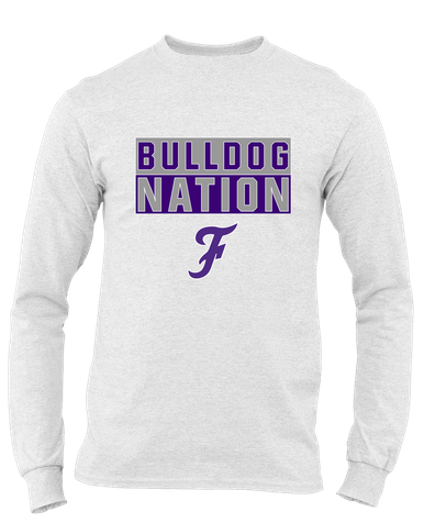 Fayetteville Bulldogs Script F Nation #1 Men's Premium LS T-Shirt