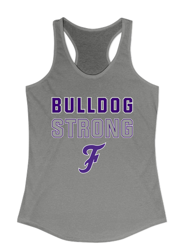 Fayetteville Bulldogs Script F Strong #2 Women's Tank Top