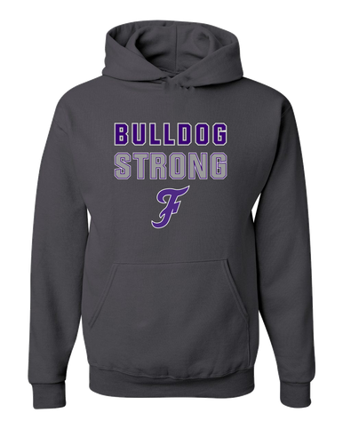 Fayetteville Bulldogs Script F Strong #2 Men's Premium Hoodie