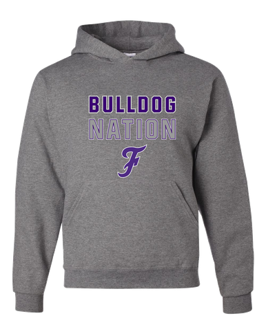 Fayetteville Bulldogs Script F Nation #2 Men's Premium Hoodie
