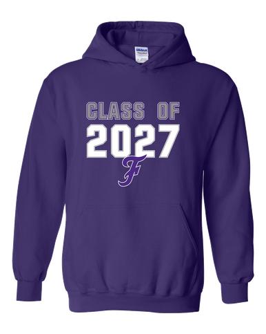 Fayetteville Bulldogs Script F Class of 2027 Men's Hoodie
