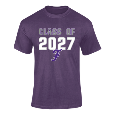 Fayetteville Bulldogs Script F Class of 2027 Men's SS T-Shirt
