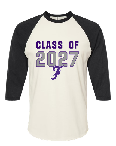 Fayetteville Bulldogs Script F Class of 2027 Men's Baseball T-Shirt