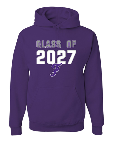 Fayetteville Bulldogs Script F Class of 2027 Men's Premium Hoodie