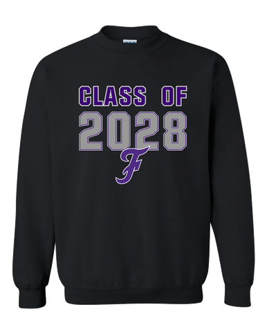 Fayetteville Bulldogs Script F Class of 2028 Men's Sweatshirt