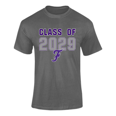 Fayetteville Bulldogs Script F Class of 2029 Men's SS T-Shirt