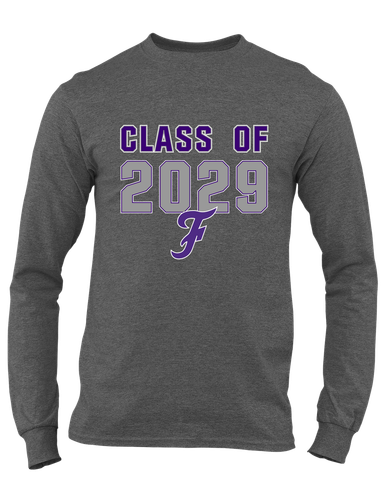 Fayetteville Bulldogs Script F Class of 2029 Men's Premium LS T-Shirt