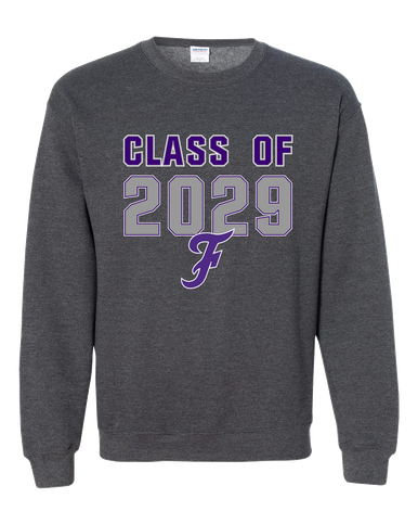 Fayetteville Bulldogs Script F Class of 2029 Men's Sweatshirt