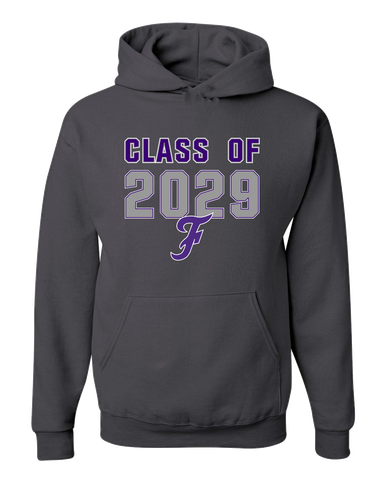 Fayetteville Bulldogs Script F Class of 2029 Men's Premium Hoodie