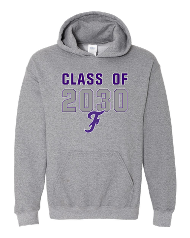 Fayetteville Bulldogs Script F Class of 2030 Men's Hoodie