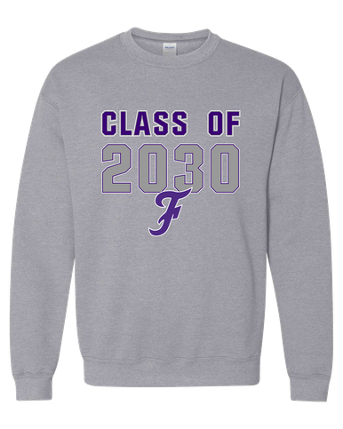 Fayetteville Bulldogs Script F Class of 2030 Men's Sweatshirt