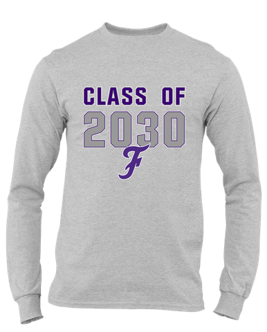 Fayetteville Bulldogs Script F Class of 2030 Men's Premium LS T-Shirt