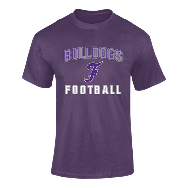 Fayetteville Bulldogs Script F Football #1 Men's SS T-Shirt