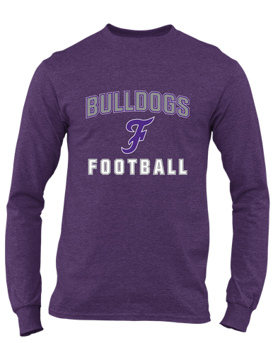 Fayetteville Bulldogs Script F Football #1 Men's LS T-Shirt