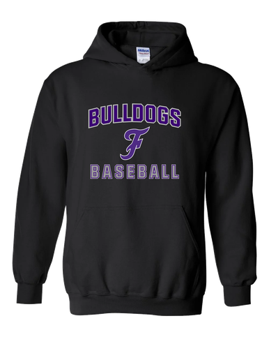 Fayetteville Bulldogs Script F Baseball #1 Men's Hoodie