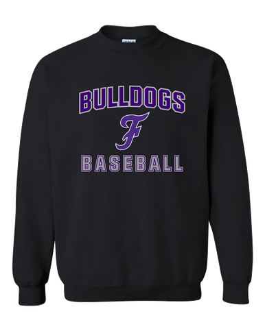 Fayetteville Bulldogs Script F Baseball #1 Men's Sweatshirt