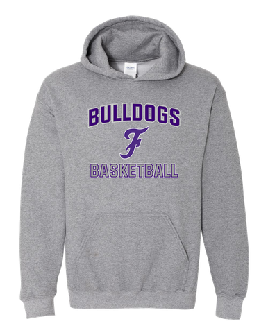 Fayetteville Bulldogs Script F Basketball #1 Men's Hoodie