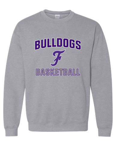Fayetteville Bulldogs Script F Basketball #1 Men's Sweatshirt